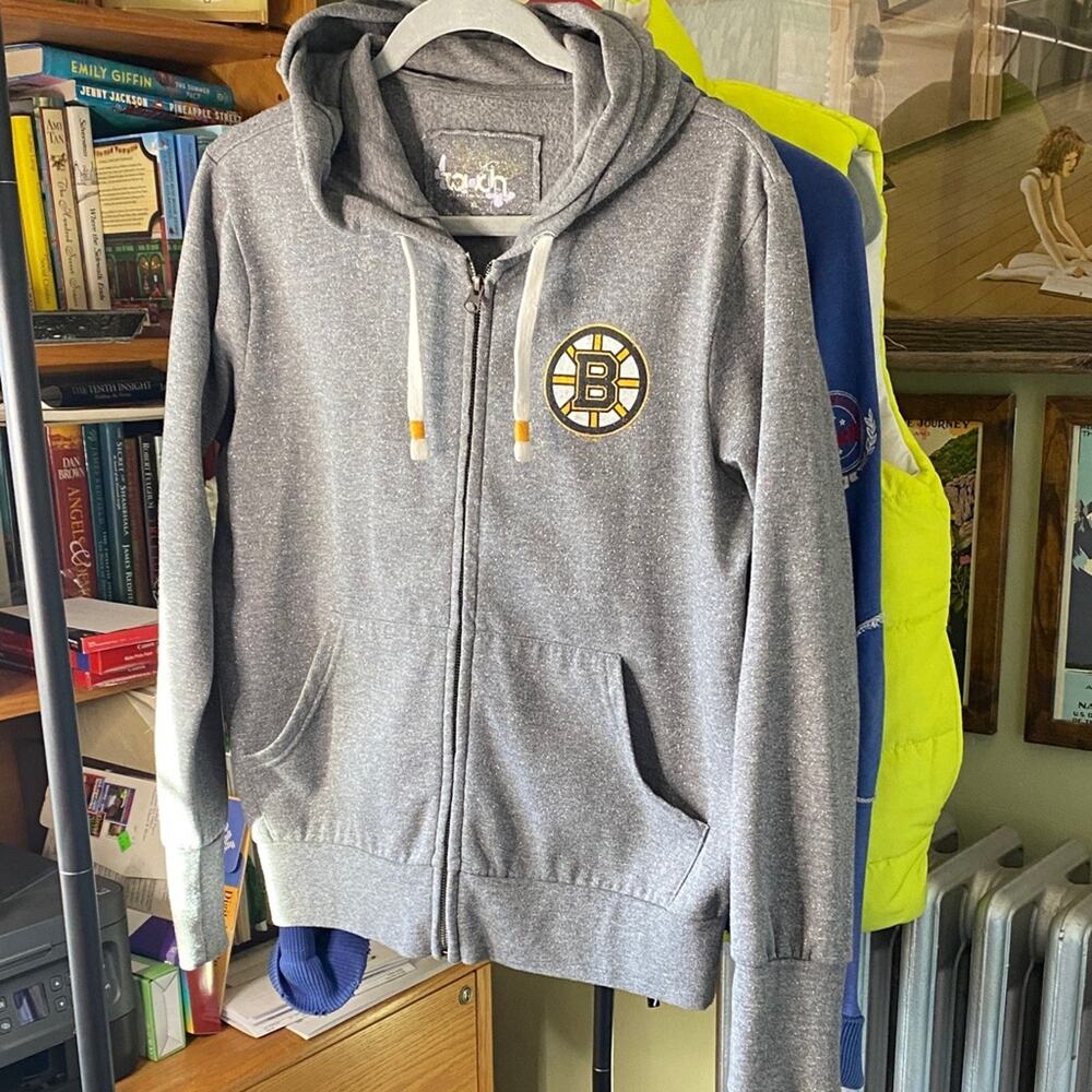 Touch by Alyssa Milano Sparkly Grey Hoodie